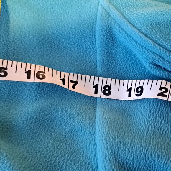 LANDS' END MEDIUM 10-12  Blue Fleece Hoodie Tunic - Picture 7 of 13